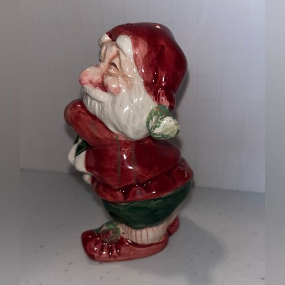 Fitz & Floyd 1990 Santa holding candy canes Salt/Pepper Shaker *Only 1 Christmas - Picture 2 of 5